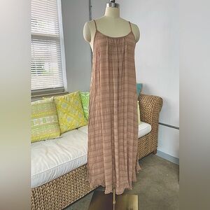 Shore Caramel Colored Flowy Tank Dress Size S